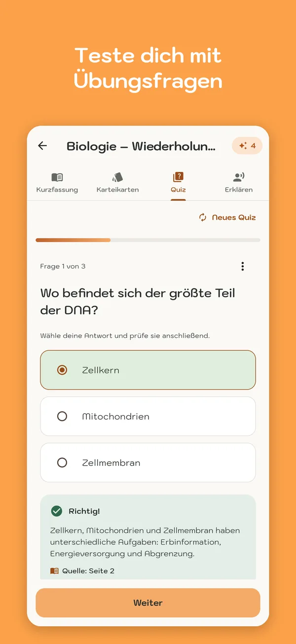 Screenshot von MemoWize