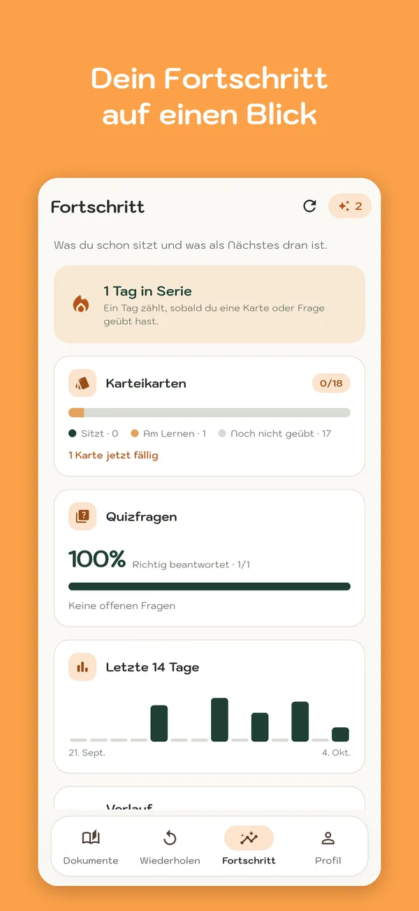 Screenshot von MemoWize